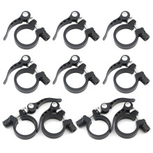 Rowiz 34.9mm Snabbutgivning Sittstolpe Clamp Aluminium Alloy Seat Tube Clip Bicycle Seat Post For Mountain Tube Bike Pack of 10 Black