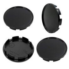 RTRHINOTUNING 63 mm wielnaafafdekkingen voor Dodge Ram 1500 Dakota Durango 52005732 63 mm (2,48 inch)/57 mm (2,26 inch) 4 stuks zwarte naafdoppen