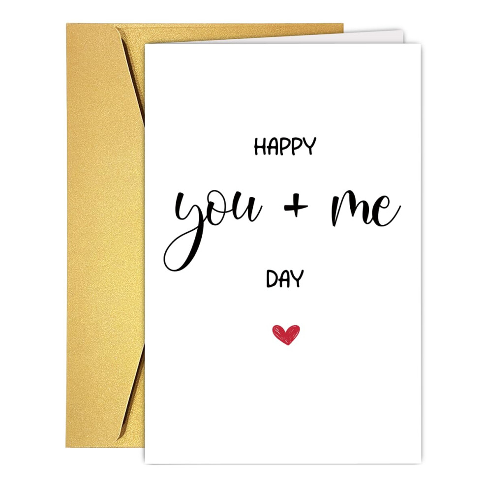 RUALOVE Carte de Saint-Valentin mignonne et dr  le, cadeau pour petit ami, petite amie, mari, femme, douce carte d'anniversaire pour lui, elle, cadeau