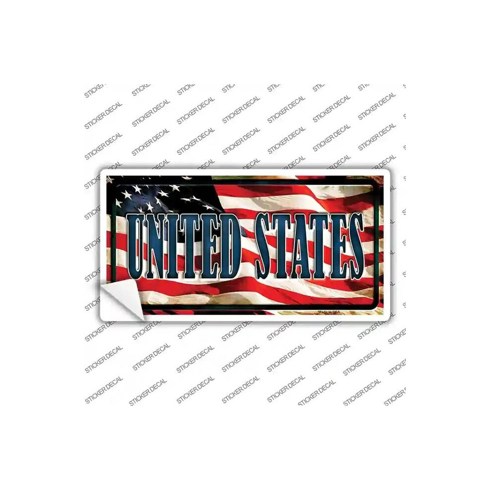 Smart Blonde Lp-3662S-Xl United States Flag Novelty Sticker Decal - Extra Large 792636414503