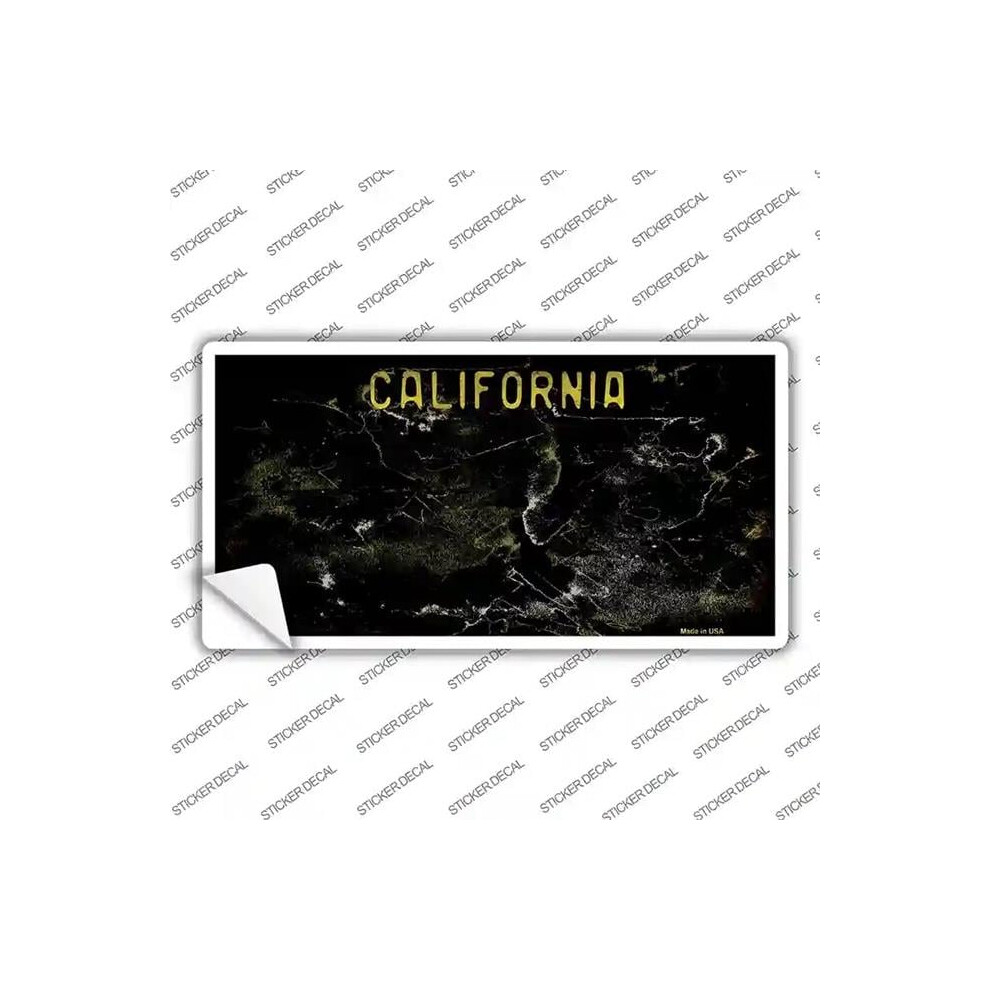 Smart Blonde Lp-8191S-L California State Rusty Novelty Sticker Decal - Large Black 792636422195