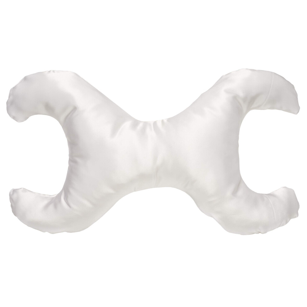 Sauvez-moi la face   ! La Petite Oreiller en satin blanc