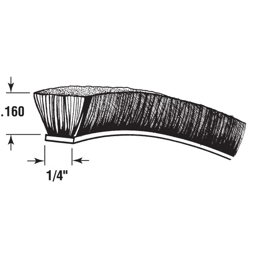 SEAL PILEWEATHER1/4"""" 18' (pacote com 1) 2