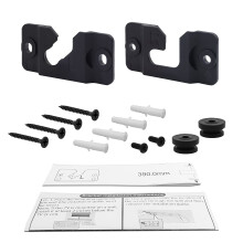 Seayoo 1 Pair of Black Wall Mount Bracket AH96-03064A for Samsung Soundbar HWH750 HW-H750 HW-H450 HW-J355 HWH751 HW-H751 HWJM25 HW-JM25 HWJM45C HW-JM4