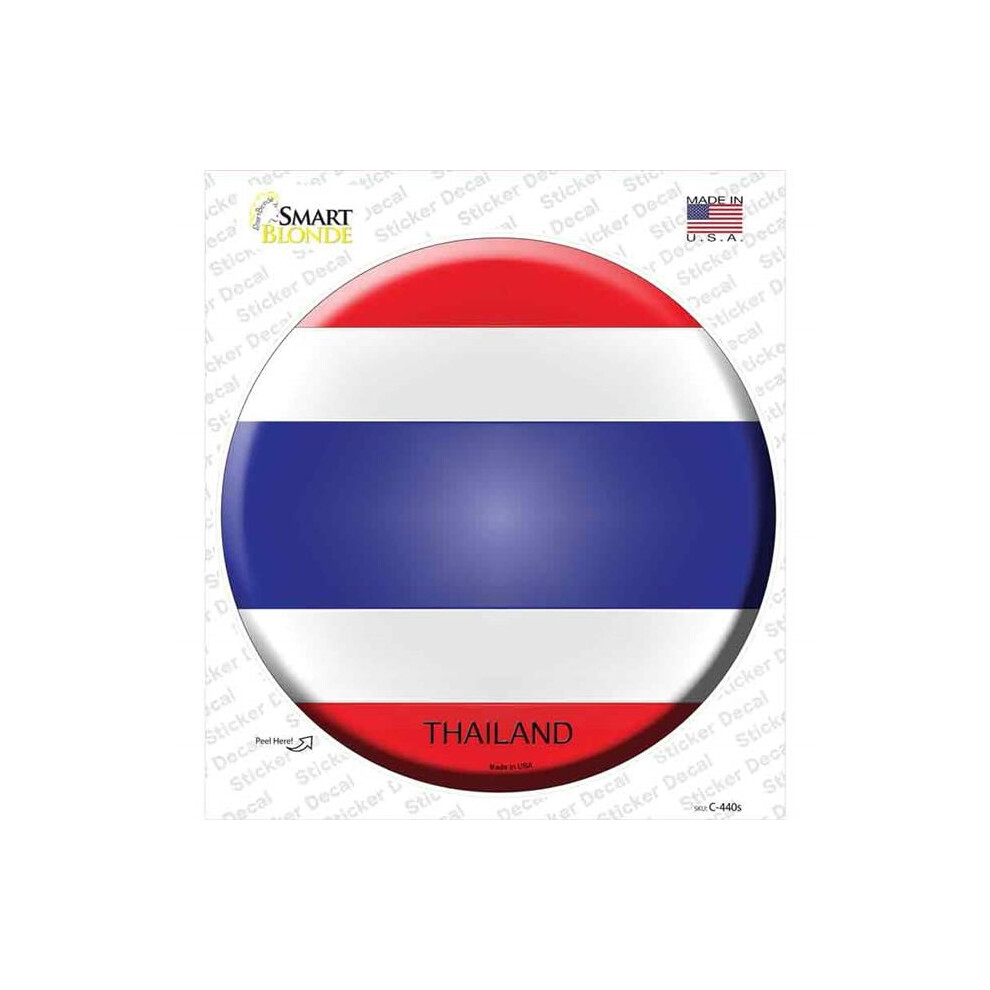 Smart Blonde C-440S-M Thailand Country Novelty Circle Sticker Decal - Medium 792636440441
