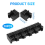 20 τμχ RJ45 8P8C Υπολογιστής Διαδικτύου Δικτύου PCB Υποδοχή Jack Black 9
