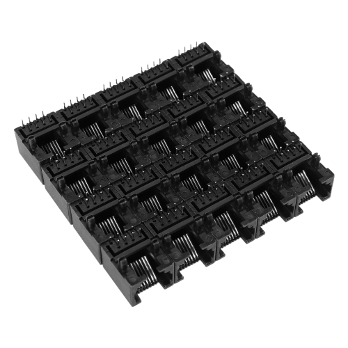 20 τμχ RJ45 8P8C Υπολογιστής Διαδικτύου Δικτύου PCB Υποδοχή Jack Black