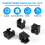 20 τμχ RJ45 8P8C Υπολογιστής Διαδικτύου Δικτύου PCB Υποδοχή Jack Black 8