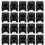 20 τμχ RJ45 8P8C Υπολογιστής Διαδικτύου Δικτύου PCB Υποδοχή Jack Black 3
