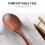 Teak Wood Spoon Natural Solid Rice Wooden Paddle Serving Kitchen Utensils 4