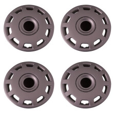 Conjunto de 4 calotas de reposio prateadas de 15 polegadas com sistema de reteno de clipe de metal - Nmero da pea: IWC413/15S