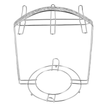 Suporte de metal para xícaras e pires de café banhado a prata, suporte para pratos, pode pendurar a maioria das 6 xícaras e pires