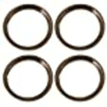 Conjunto de 4 anis de acabamento de beleza de ao inoxidvel de 16 polegadas com sistema de reteno de clipe de metal - Nmero da pea: IWC1516S