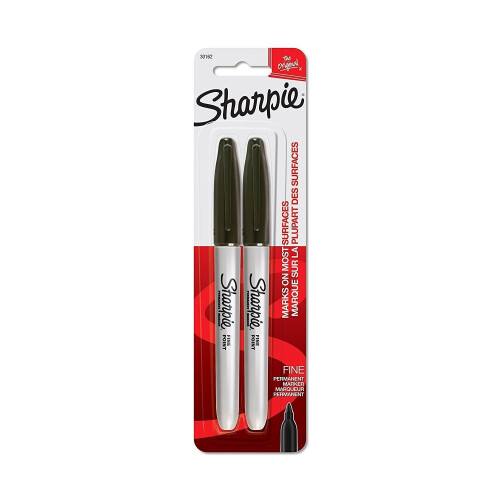 Sharpie Sharpie 30162PP Μόνιμοι Μάρκες Λεπτού Σημείου, Μαύρο, Μόνιμο Μελάνι, Δύο Μάρκες 1