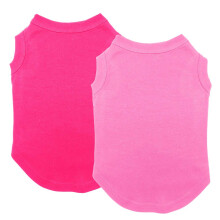 Chol&Vivi Cat T-Shirt T-shirt Bldt og tyndt 2 stk. Blank Dog Shirts Bomuldstj rmels pasform til sm til ekstra store kledyrs tanktop til all