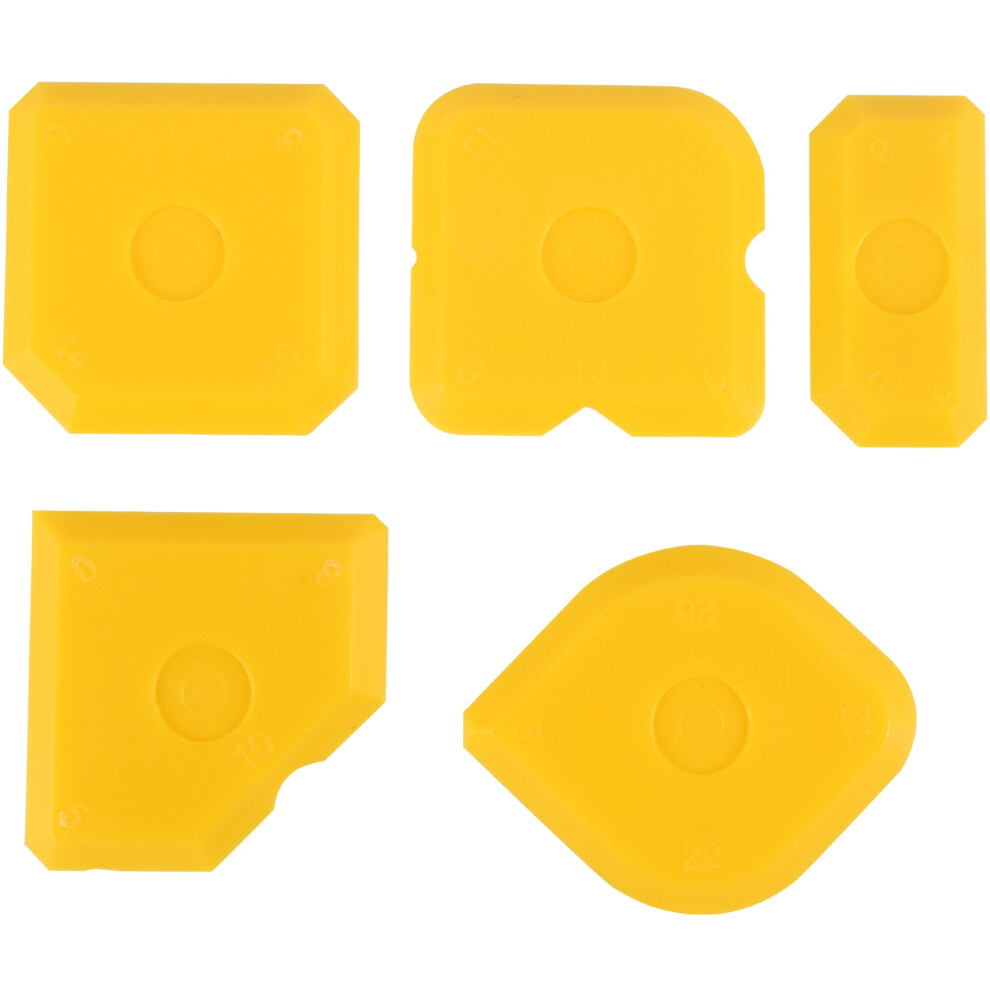Kit d'outils de jointoiement 5 pièces, truelle de lissage, dissolvant de coulis, spatule de remplissage de joints en silicone