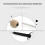 2 τμχ Bass Drum Mallet Felt Percussion Mallets Timpani Sticks με λαβή από ανοξείδωτο ατσάλι, λευκό 7