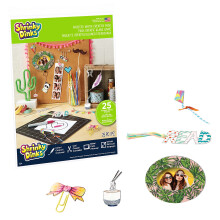 Just Play Shrinky Dinks Kreativpaket, 25 Blätter Frosted White, Kunstset für Kinder ab 6 Jahren
