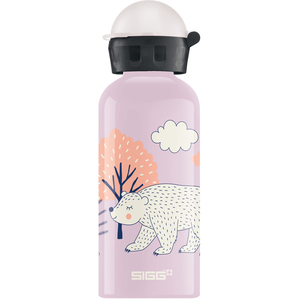 SIGG - Kids Water Bottle - Beary - Leakproof - Lightweight - BPA Free - Aluminum - 13 Oz