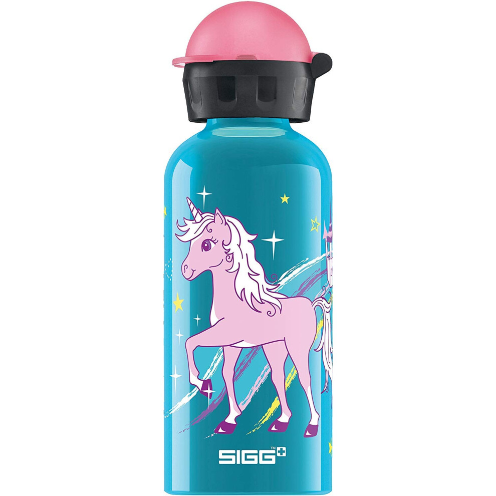 Sigg - Kids Water Bottle - Bella Unicorn - Leakproof - Lightweight - Bpa Free - Aluminum - 13 Oz