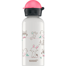 SIGG - Botella de agua para ni   os - All My Friends - A prueba de fugas - Ligera - Sin BPA - Aluminio - 13 oz
