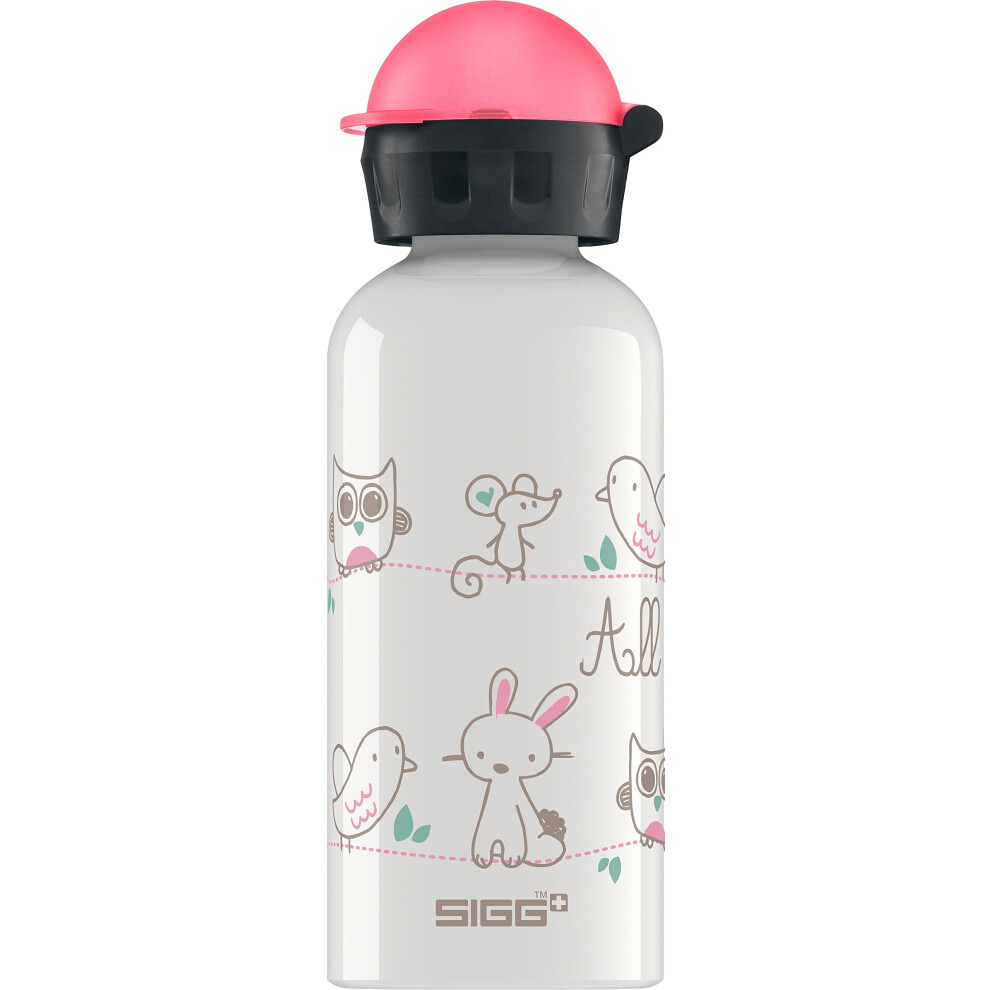 Sigg - Kids Water Bottle - All My Friends - Leakproof - Lightweight - Bpa Free - Aluminum - 13 Oz