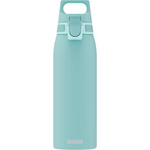 SIGG - Botella de agua reutilizable - Shield ONE Glacier - A prueba de fugas - Reciclable - Libre de BPA - Azul claro - 34 oz