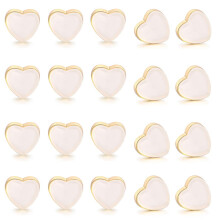Silicone Earring Backs Replacements Heart Shaped Locking Rubber Earring Backings Soft Clear Ear Safety Secure Backstops Stopper for Fish Hook Screw on