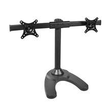 SIIG-tilbeh?r CE-MT1712-S2 Side-by-Side Dual Monitor Skrivebordsstativ 13 tommer til 27 tommer Detail sort