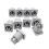 10PCS Powercon Connector 3 Pins 20A 250V Power Speaker Panel Socket Θηλυκό για φωτισμό σκηνής οθόνης LED, γκρι 1