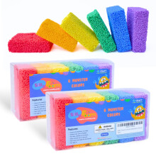 Silly Foam, Beads de Modelagem Criativa, 2-Pack Cores Primárias, Perfeito para Crianças, Artes e Brincadeiras Sensoriais