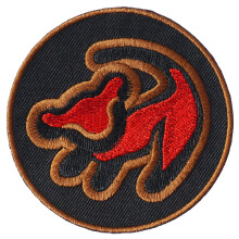 Simba Embroidered Iron On Patch Lion Iron on Patch Logo Symbol Backpack Jean Jacket Bag