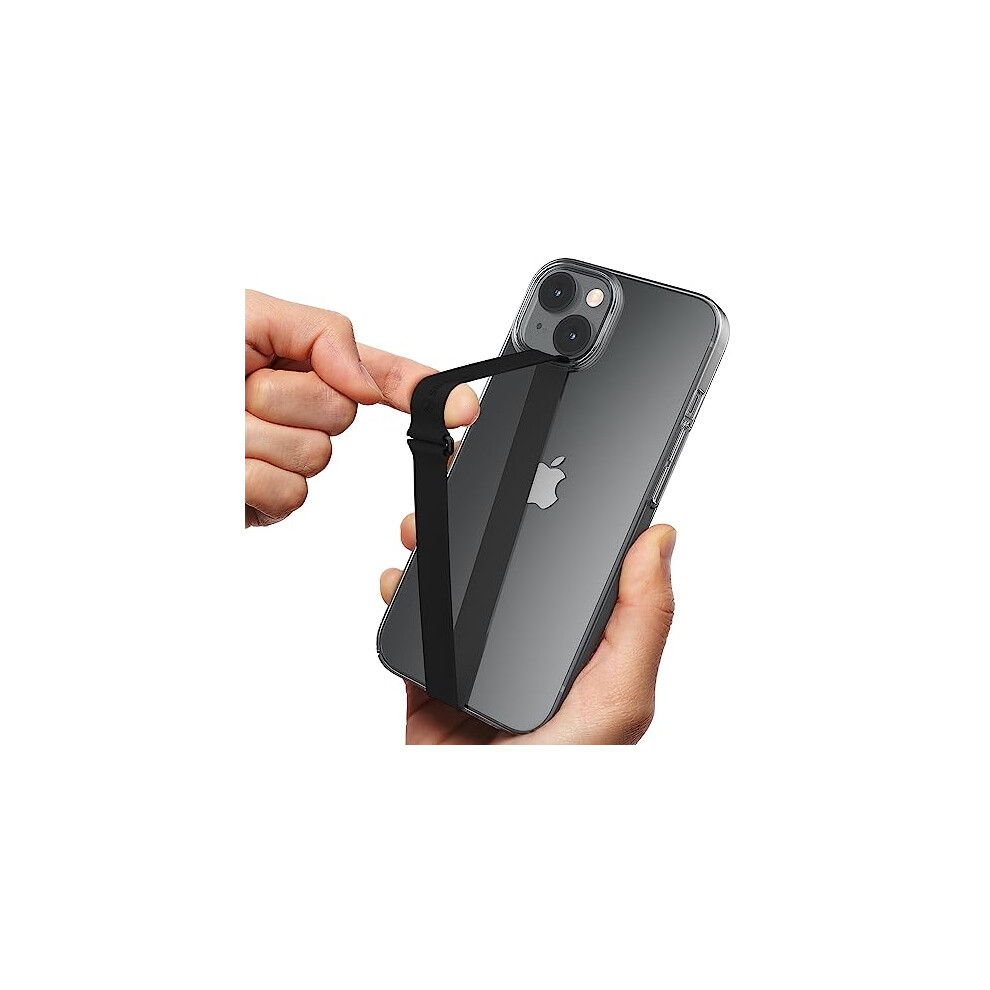 Sinjimoru C-Shaped Clip Finger Phone Grip  Silicone Mobile Phone Strap for Phone Case with Clip as Phone Loop Holder for iPhone Case & Samsung Phone.