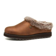 Skechers Women's Keepsakes-R E M Faux Fur Lined Shootie with Memory Foam Slipper Brown 8 M US