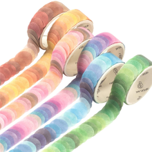 6 Roll Morandi Dots Washi Tape Dot Stickers Circle Labels for DIY Decorative Diary Planner Scrapbooking Photo Ablums