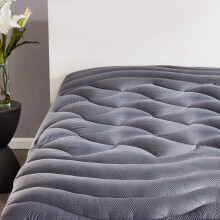 SLEEP ZONE kylning Twin Madrass Toppare för Enkel Säng, Premium Zonad Kvadramadrass Pad