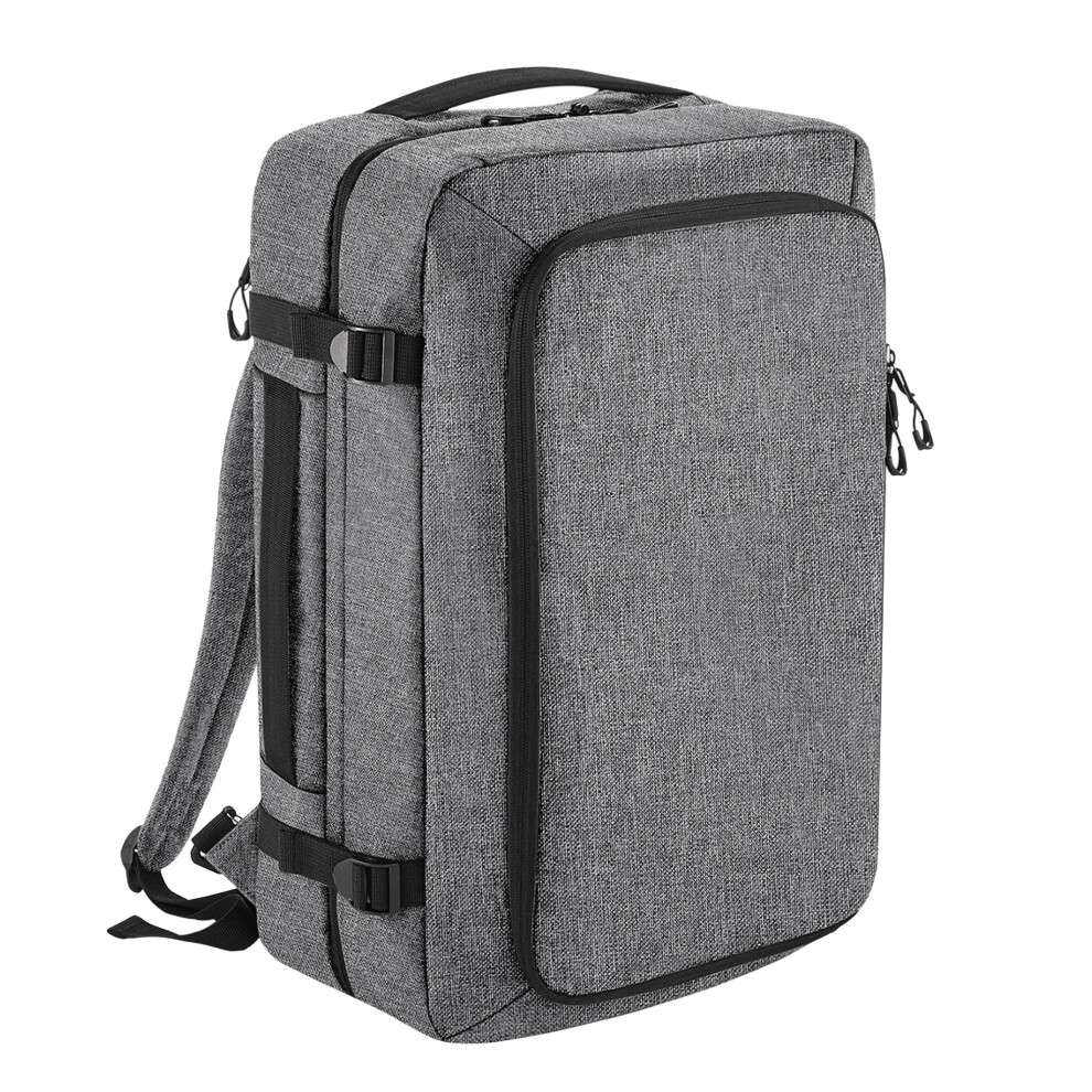 (One Size, Grey Marl) Bagbase Unisex Adult 40L 2 Wheeled Cabin Bag-image-OPC-PF6WCVN-NEW