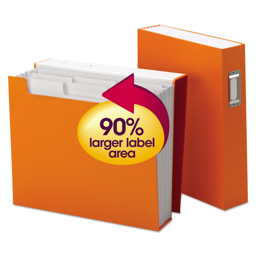 Smead Supertab Boekenplank Organizer 6 Vakken Letterformaat Oranje (70868)-image