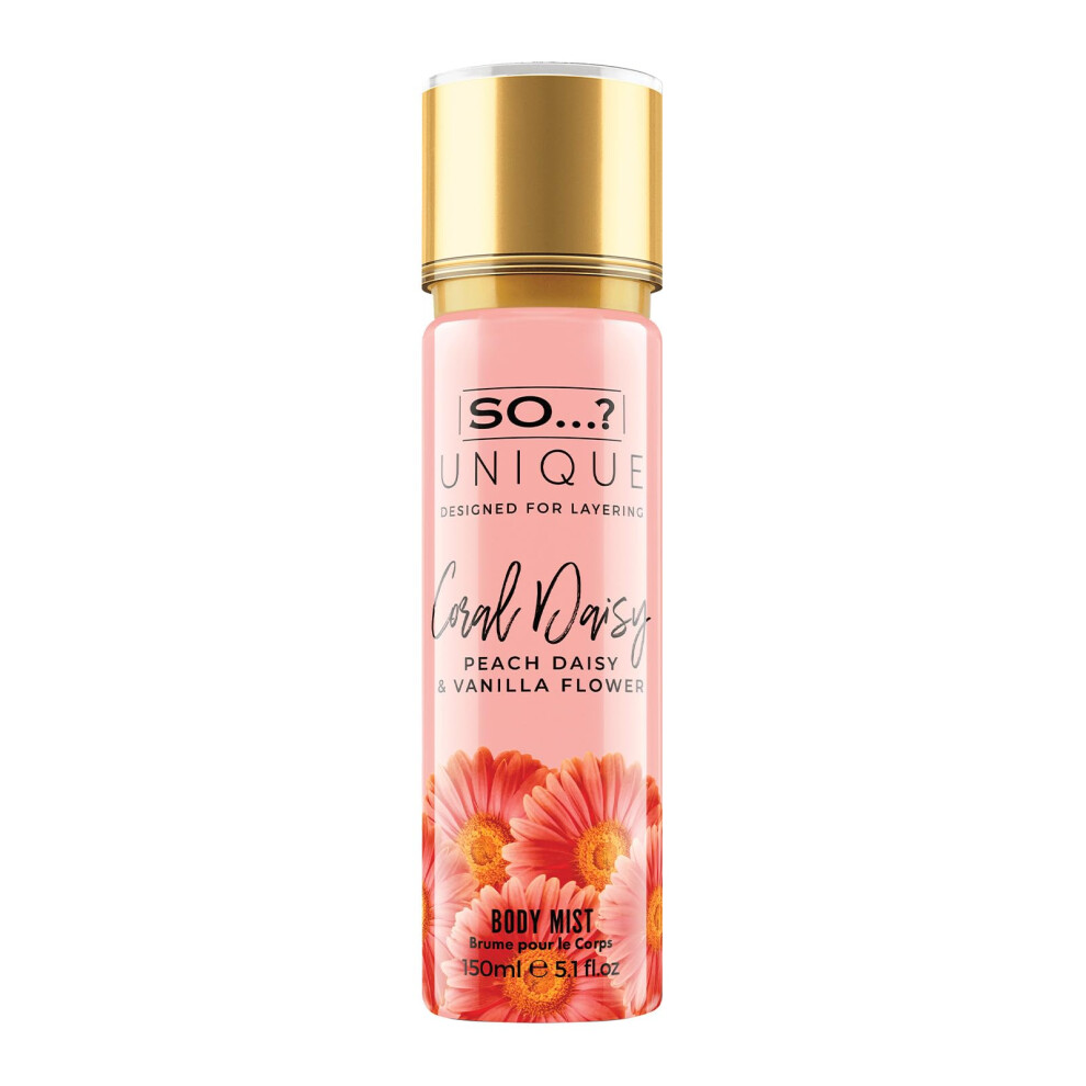 Dus Coral So?...? Unique Daisy Body Mist - Perfume For Women - Gourmand Fruity Vanilla Perfume - Gifts For Women - Body Spray For Women - 5.1 Oz