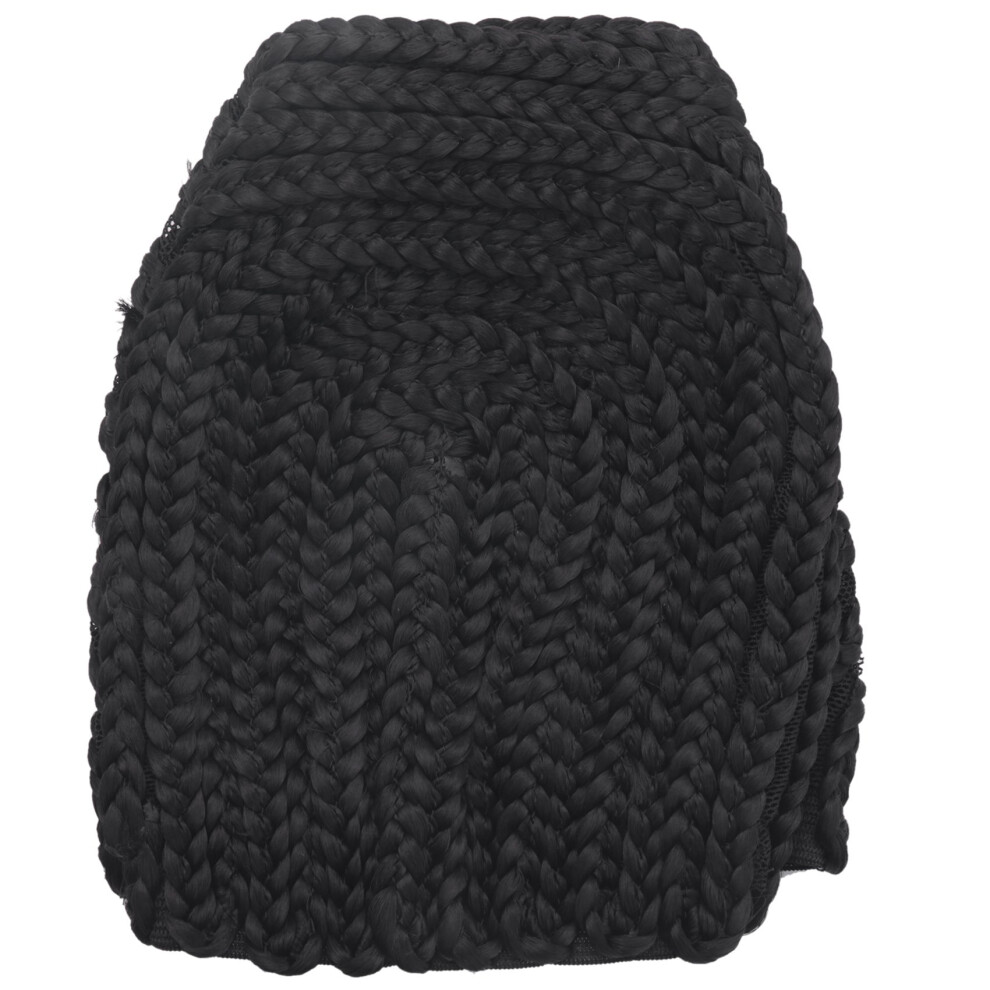 Kopinma Unisex Black Super Elastic Cornrow Cap For Weave Crochet Braid Wig Caps Making Wigs Weaving Net Color 1Pc
