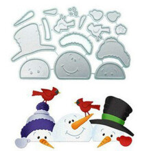 Sneeuwpop Vogel Stansmessen voor het maken van kaarten voor het maken van kleine meisjes Metalen die cuts Embossing stencil voor scrapbooking DIY alb