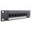 8 Port Straight-Through CAT6 Patch Panel RJ45 Προσαρμογέας δικτύου καλωδίου Jack Ethernet Πλαίσιο διανομής 6