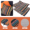 Conjunto de 2 capas de almofadas decorativas boêmias, boho mexicanas, retrô, listradas, multicoloridas, para sofá, 18x18 polegadas 8