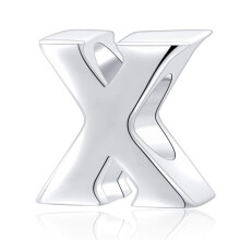 SOUKISS Alfabet Charms Autentiske 925 Sterling S?lv bogstav Initial A-Z Alfabet Perler til Julem?dre Gaver (X)