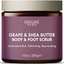 SOULSPA PURE szolo- s sheavaj test- s lbradr - Fiatalt s antioxidnsokban gazdag hmlaszt testradr a ragyog borrt 10 oz