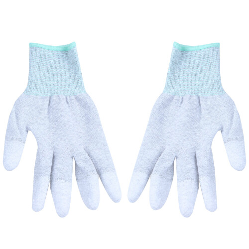 Anti Static Skid ESD Electronic Labor Working Glove PC Επισκευή Υπολογιστή Μέγεθος: M 2