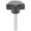 Tornillos M8 x 40 mm Tornillo de ala de estrella Perilla de abrazadera Mango negro 2