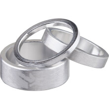 Spank Spacer Kit (Silver, 3/6/12mm) Cykelhjälmar & Tillbehör, Cykelhjälm Spacer för 1 & 1/8 Tum Styr, Aluminium