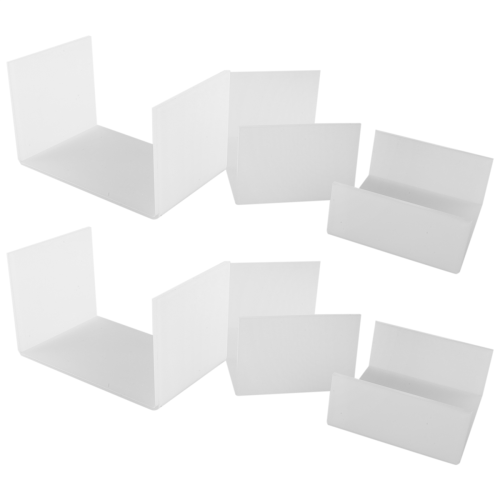 Acrylic Display Risers, Clear Rectangle Stands Shelf for 6Pcs 2