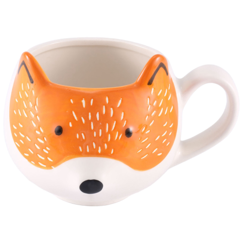 Ceramic Coffee Cup Cartoon Fox Shaped Animal Pattern Home Kitchen Office Juice Milk 2